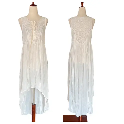 Cotton Candy LA Lace High Low Cover Up Size M