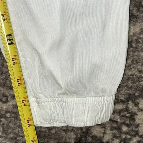 DWP Revolve Women’s S White Brody Zip Hip Pockets Utility Pull On Joggers Pants