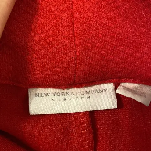 New York & Company Red Sheath Midi Dress size XL brand new