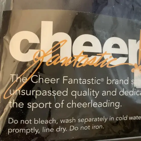 Cheer Fantastic Long Sleeve Bodysuit Leotard Mockneck Zip Back M Navy Blue Size M