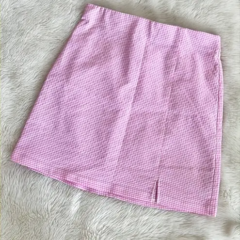 Topshop  Gingham Mini Skirt