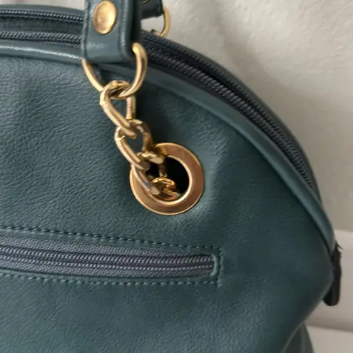 Capezio Elegant Teal Green Leather Shoulder Bag