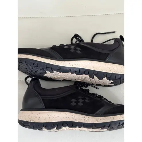 SAS Shoemakers Black Leather Suede Comfort Walking Sneakers free timeg Size 7