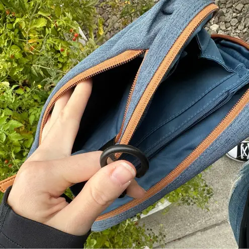 Nordace Siena Wash Pouch Toiletry Bag Blue Polyester/Vegan Leather | Travel, Gym