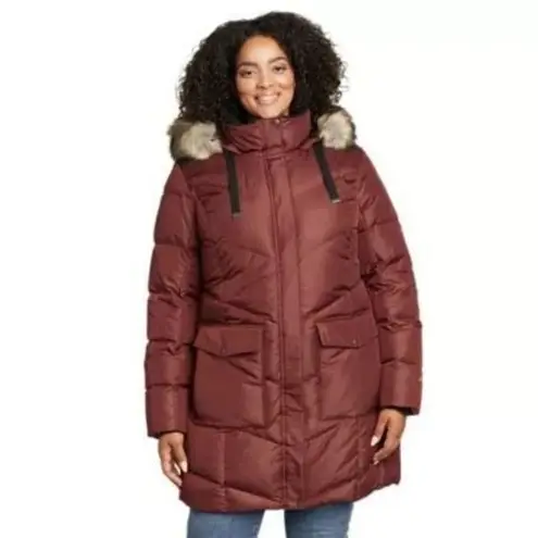 Eddie Bauer  Women's Lodge Cascadian Down Parka In Burnt Orange Size M
