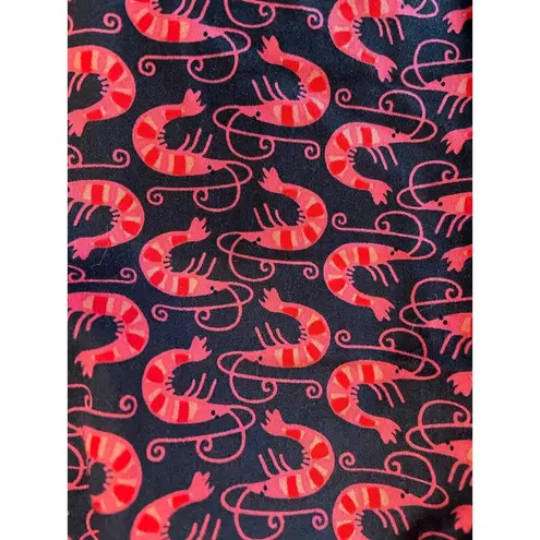 Nic+Zoe Women's M Cocktail Hour Shrimp Sleeveless Blouse Button Up Shirt Blue