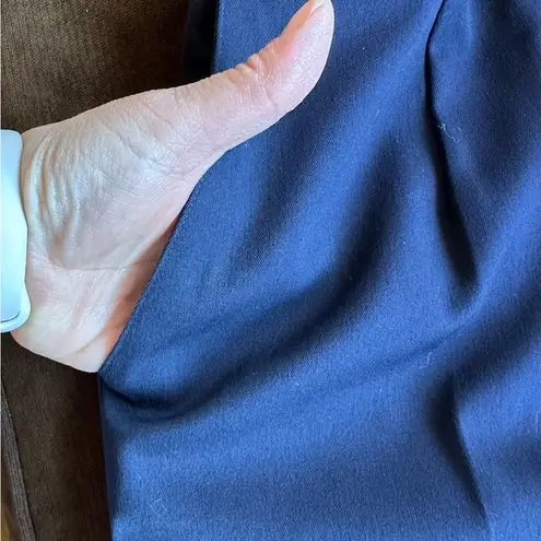 Sag Harbor NWTS Navy Blue Machine Washable Comfort Stretch Sz 12P Pleat…