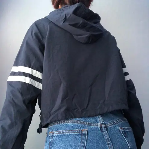 Brandy Melville dark blue cropped windbreaker