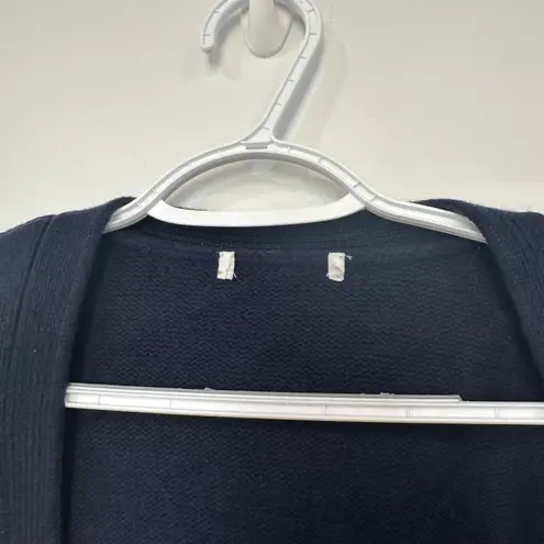 Rag and Bone  Womens Serena Cardigan Sweater Small Navy Blue Academic Cotton Wool thumbnail 3