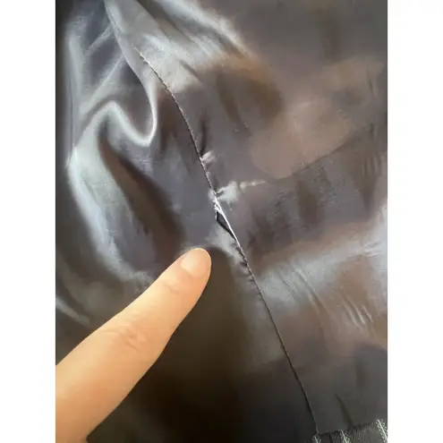 J Crew Blazer Women 6 Navy Blue Pin Striped Jacket Business