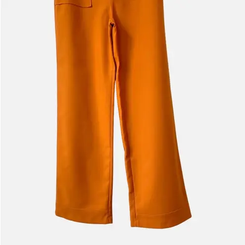 Lovers + Friends  Revolve Orange Sedge High Waist Wide Leg Pants Size small S