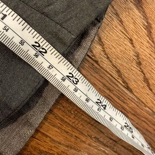 Akris Punto grey linen wool silk three button blazer 8