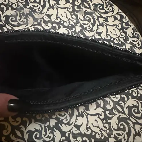 Elegant Black Beaded Clutch