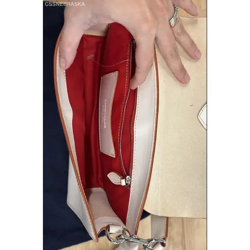 Dooney & Bourke Made in Italy Leather Buckle Shoulder Bag Convertible Clutch