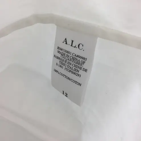 ALC Frank A.L.C. Revolve Baizen White Puff Long Sleeve Classic Italian Cotton Poplin Top