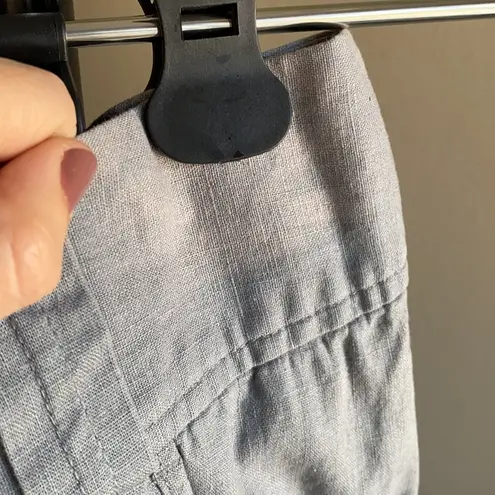 Rubbish Linen grey shorts junior’s Women’s size 7 gray coastal nautical neutral minimal