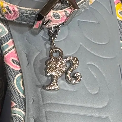 ALDO Barbie x  BarbieParty Collection Blue Logo Platform Sandal Block Heel 10 NEW - Image 5