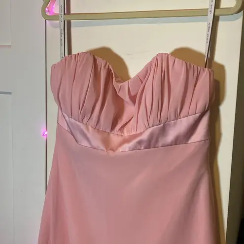 Alfred Angelo Pink Hi-Lo 4 EUC Formal Prom Dress