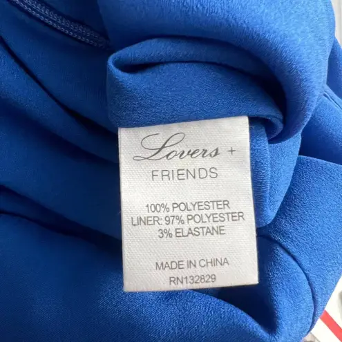 Lovers + Friends ‎ Sapphire Romper Riviera Floral Print Blue Size XS