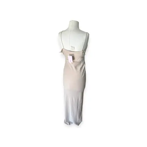 BHLDN Freya Satin Charmeuse Bridesmaid Dress in Champagne Sz 2 NWT Anthropologie