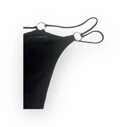frankie's bikinis new Frankie’s Bikinis ↯ Kailyn Skimpy Ring Detail Bikini Bottoms ↯ Black ↯ Large thumbnail 7