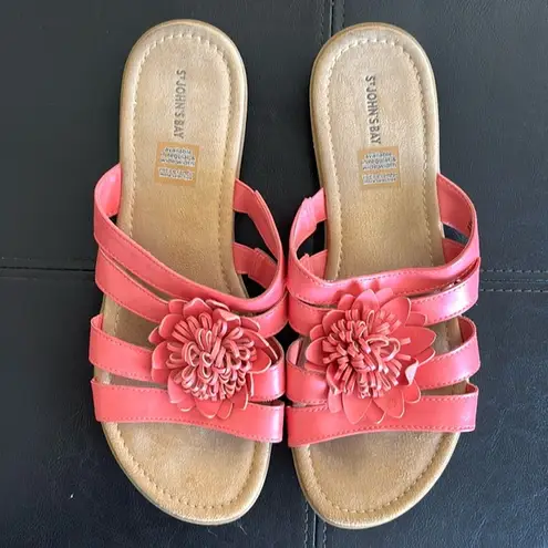 st. john's bay Pink slip on sandals Size 10