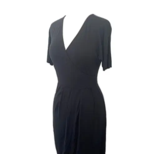 barney's new york Modal Blend Stretchy Short Sleeve Mini Dress LBD Essential S