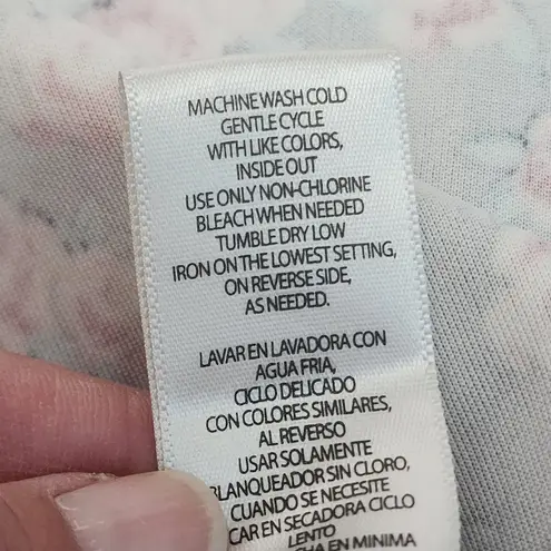 Olsenboye black red floral scuba skater skirt size xl