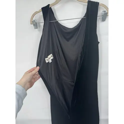 Tatyana Velour Maxi Dress Women Large Black Whimsigoth Elvira Witchy Vampire VTG