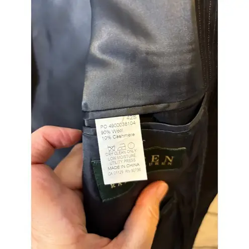 Men's Lauren Ralph Lauren Blazer, Black & White Striped, Size 42S