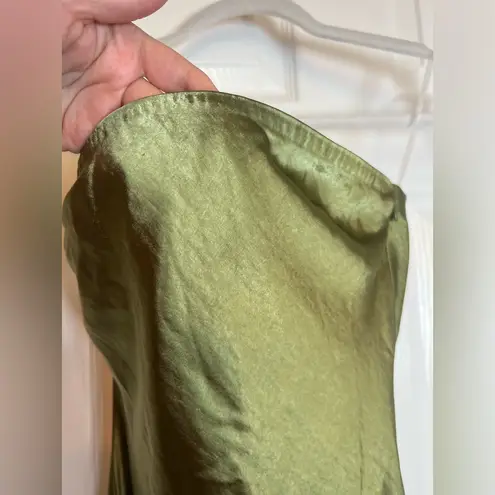 SNDYS x REVOLVE Angel Strapless Midi Dress in Olive Green Size XS