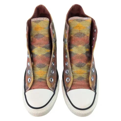 Converse x Missoni Lux Mid Hidden Wedge Auburn Yellow Canvas Sneaker Womens 7.5