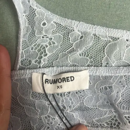 Rumored “Smitten” Bra in Powder Blue Lace Size XS