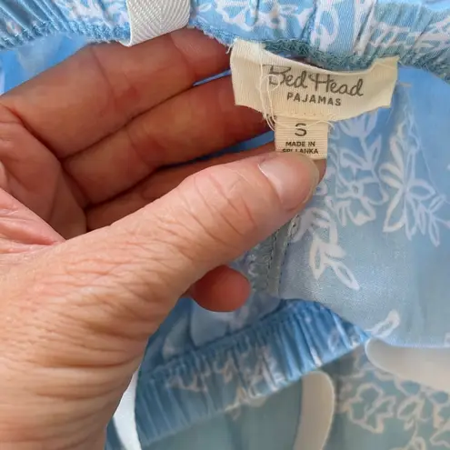 BedHead Light Blue and White Paris Eiffel Tower Pajama Set size Small
