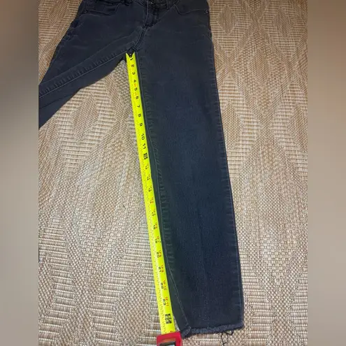 1822 Denim Women's Black Jeans Raw Hem,Women's Size 6,Skinny Jeans