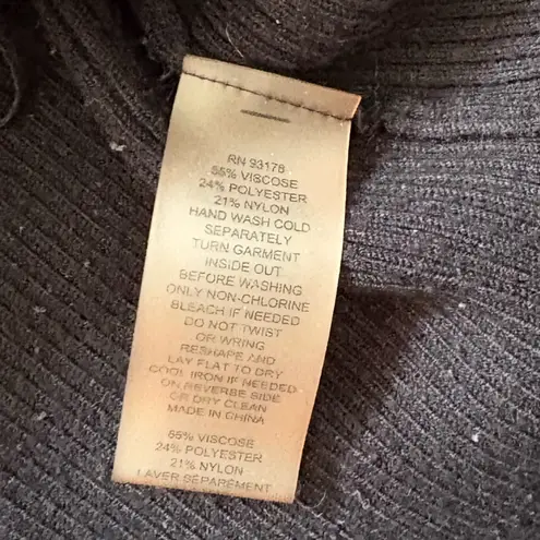 Elie Tahari Ribbed Top Sleeveless in Black Women's Size Small Fitted Shirt