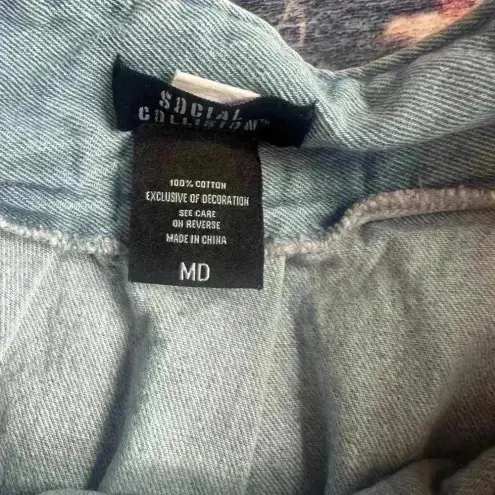 Hot Topic Trendy Pleated Denim Mini Skirt Size M Y2K 90s Indie Streetwear Jean Skater