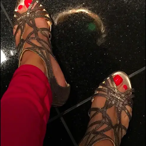 Enzo Angiolini "Rennes" Womens Glittered Sandal