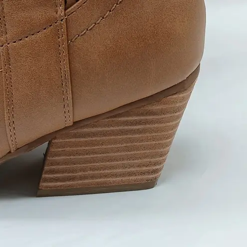 Dolce Vita Kirby Ankle Boot Women 6.5 Tan Western Shoes Cowboy Cowgirl Pointed Brown