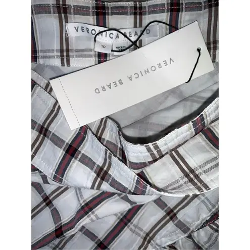 Veronica Beard Memphis Ruffle Plaid Mini Skirt