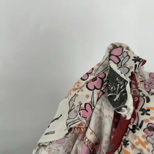 Tori Richard Vintage Maxi Dress 70s Boho Hawaiian Pink Floral Button Up Size L - Image 11