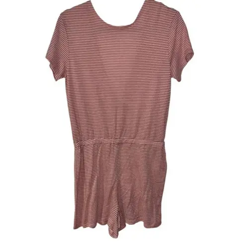 Alternative Pink Multi Striped Romper Medium
