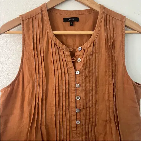 Quince 100% European Linen Sleeveless Swing Dress size Medium