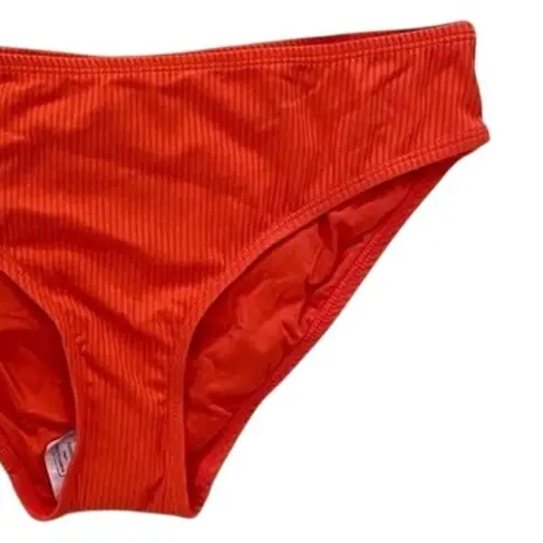 ANDIE NWT Swim The Bikini Rib Bottom Medium Coverage Low Rise L Sire Orange - Image 3