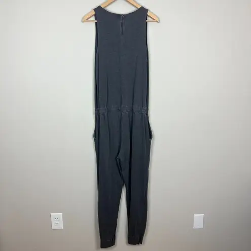 Sundry 2 Jumpsuit Womens Medium Gray Jogger Sleeveless Drawstring Casual Lounge