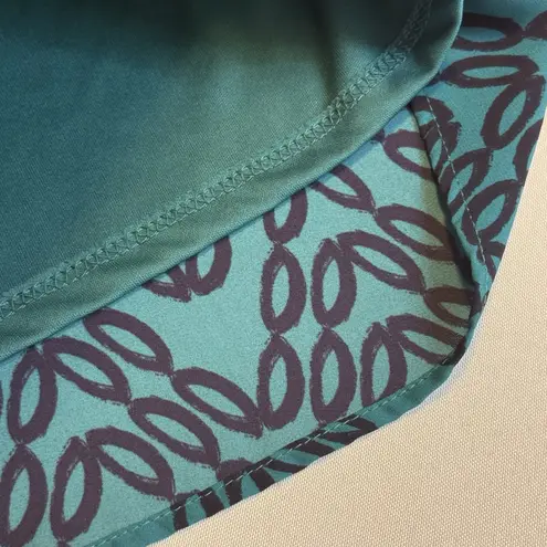 41 Hawthorn Womens M Renesme Wrap Dress 3/4 Sleeve Blue Green Geometric EUC! Size M