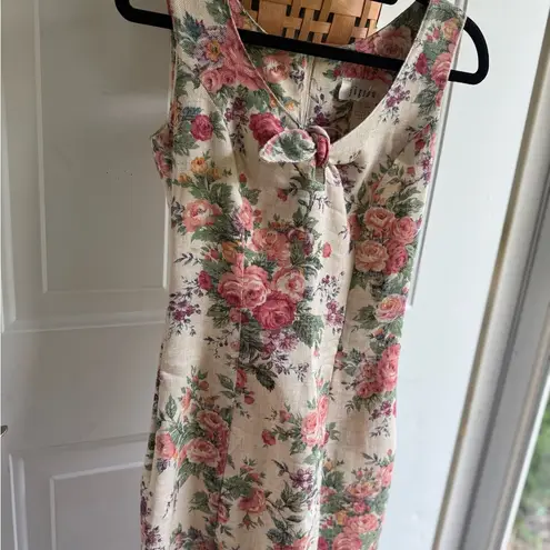 Vintage Jigsaw Tapestry Dress White Size 0