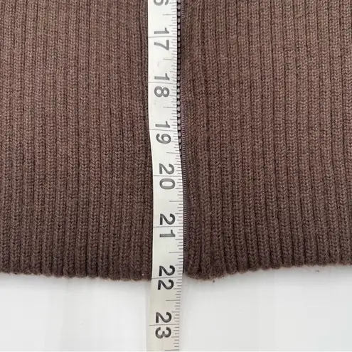 Twenty One Vtg Y2K Brown Puffer & Knit Vest Zip Up Chunky 2000s Size Large