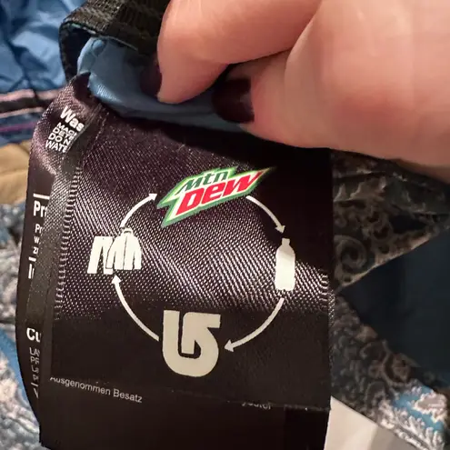 Burton Blue Paisley Julie Dry Ride Ski Jacket Faux Fur Hood Medium Snow Winter