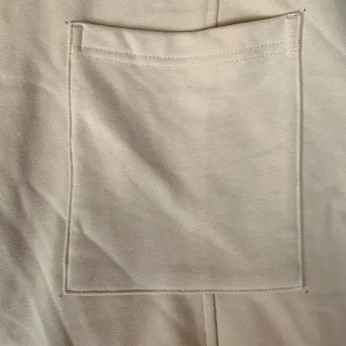 Lit Active women's small oversized cream sweatshirt pocket gym workout basic Tan